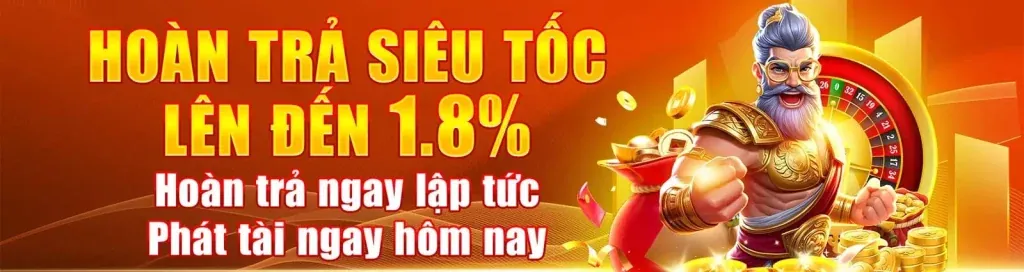 Banner quảng cáo vf88 nổ hũ với lời kêu gọi hành động