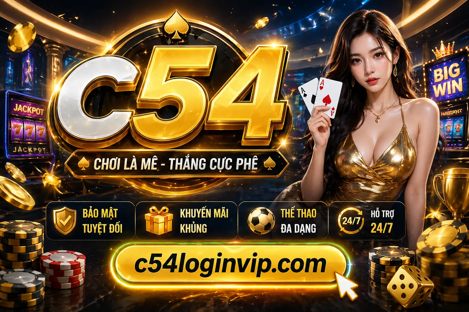 Hình ảnh nền đăng nhập vf88 nổ hũ với biểu tượng jackpot và các trò chơi
