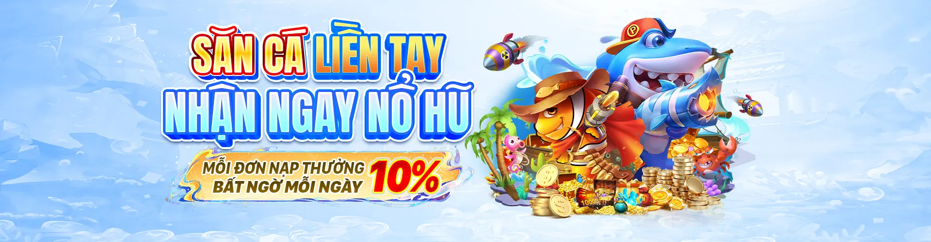 Thế giới bắn cá tại vf88 nổ hũ với đồ họa sống động và kho báu dưới đại dương